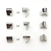 Metal zipper tail clips, 3-patterned clips, striped webbing clips, belt clips, luggage hardware zipper accessories, horse buckle Specification image